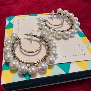 Stella & Dot Power Pearls statement earrings